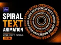 Create a Spiral Text Animation in After Effects Easy Motion Graphics Tutorial 2026