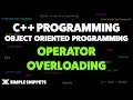 Operator Overloading in C Programming C Programming for Beginners