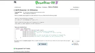 Java Practice-it Introduction to Java Programming Exercise 1 4 Difference