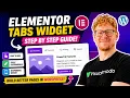 How To Use Tabs Widget in Elementor WordPress Plugin