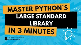 Master Python s Large Standard Library in Just 3 Minutes