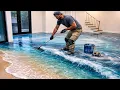 Amazing Ocean Wave Floor DIY Artistic Epoxy Flooring