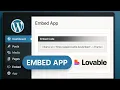 How To Embed Lovable dev Web App To WordPress Website Step By Step