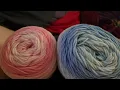 joanns only red heart ombre yarn light blue and light pink