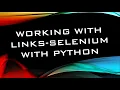 Working With Links - Selenium Automation with Python Pycharm IDE