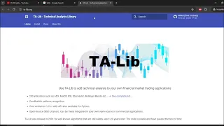 TA-Lib Easy Installation of a Python Package