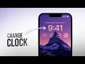 How to Change Clock Widget on iPhone Lock Screen Full Guide