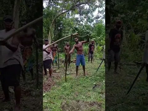 Tolai Man Caught Snake