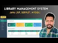 Library Management System Project in Java JSP Servlet MySQL Java Project Part 2