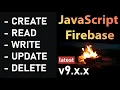 READ WRITE UPDATE DELETE Data Firebase Realtime Database v9 JavaScript