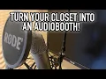 How To Turn Your Closet Into a DIY Recording Studio For Recording Your Audiobook!