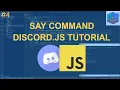 Say Command Discord JS v13 Tutorial