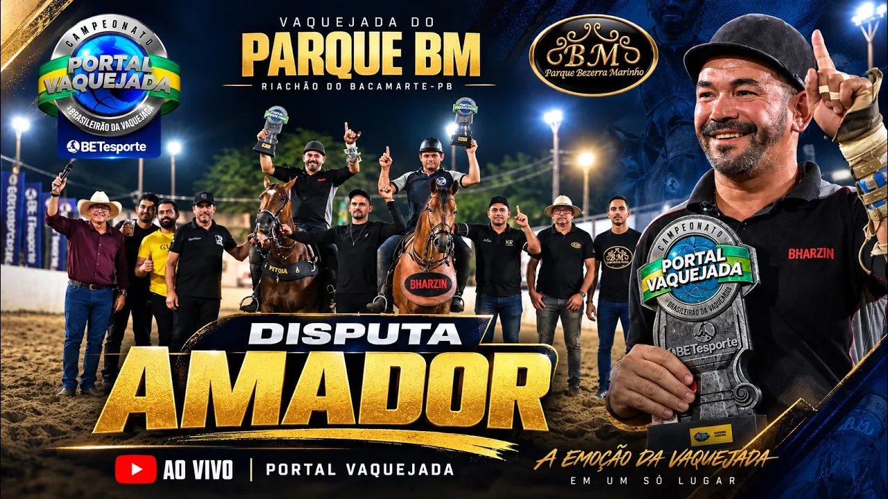 DISPUTA AMADOR | VAQUEJADA PARQUE BM 2026 | CAMPEONATO PORTAL VAQUEJADA | AO VIVO