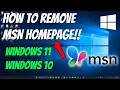 How To Fix MSN Homepage Opens Automatically With Windows Startup