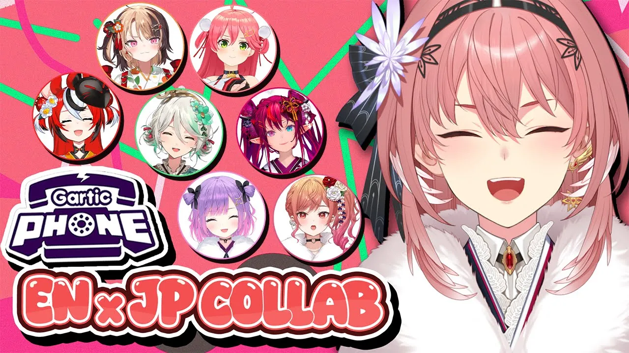 【 hololive EN&JP Collabo 】アメリカ帰りなので任せて！！☎GARTIC PHONE☎【鷹嶺ルイ視点/ホロライブ】
