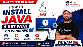 How to Install Java Set PATH on Windows Java Course in Jaipur Groot Academy