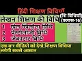 Lagu शिक्षण विधियाँ/TEACHING METHOD/शिक्षण विधिया/लेखन शिक्षण की विधिया ,पार्ट-1/hindi teaching method