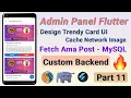 Admin Panel - Get Data From Rest-API Create Trendy Card Custom Backend Part 11