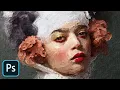 This Incredible Oil Paint Photoshop Action is 900MB