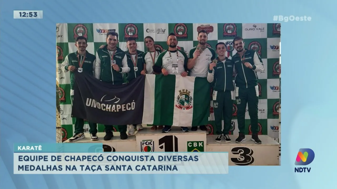 Equipe de Chapecó conquista diversas medalhas na Taça Santa Catarina de Karatê