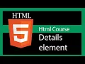 HTML 5 tutorial - details element