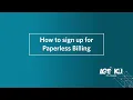 How to sign up for paperless billing through My Account LG E and KU