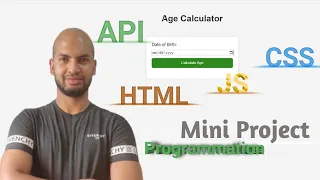 How To Build Age Calculator App Using HTML CSS And JavaScript