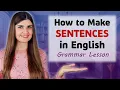 Grammar Lesson How to make Sentences in English Word Order in English