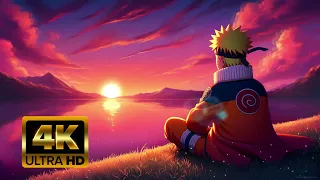 Naruto Sunset View 4K Wallpaper Peaceful Landscape For PC