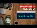 Learn Python in Tamil Hello World Program Getting Input from the User in Python TAMIL
