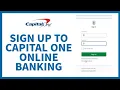 How to Sign Up Capital One Online Create Capital One 360 Online Banking Capital One Account