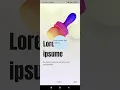 Flutter Introduction screen with gradient background