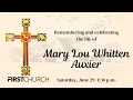 Funeral Mary Lou Whitten Auxier