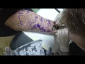 Upper arm zeus tattoo timelapse
