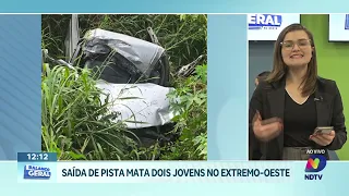 Acidente fatal na BR-163 em Dionísio Cerqueira deixa duas vítimas