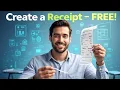 How To Create a receipt