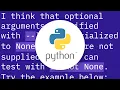 Check if argparse optional argument is set or not