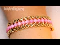 Lagu Beaded bracelet elegant and easy for beginners with half tila beads.jewelry making at home/DIY