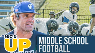 middle school football micd up ft greg olsen jonathan stewart and luke kuechly