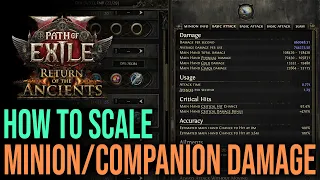How to scale minion damage in Path of exile 2