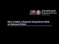 How to Make a Payment Using Direct Debit on Revenue Online