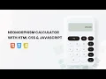 How To Make A Calculator Using HTML CSS JavaScript Neumorphism Calculator Codewith Aswa