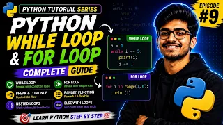 Python While Loop For Loop Explained in Hindi Episode