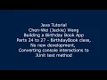 Java Tutorial Birt ay Book App 24 to 27