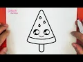 Download Lagu HOW TO DRAW A CUTE WATERMELON ICE CREAM, STEP BY STEP, DRAW Cute things