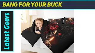 Jejeloiu Halloween Comforter Gothic Skull Bedding Magic