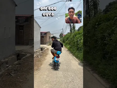 om Bob mengejar daddy balap pakai sepeda listrik #ombobguys #trending