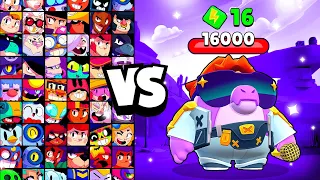 BYE BYE BUZZ vs ALL BRAWLERS! With 16 POWER-UPs! | Brawl Stars