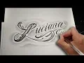 Dibujando hand lettering Chicanas haciendo LETTERING Luciana - Nosfe Ink dibujos tatuajes