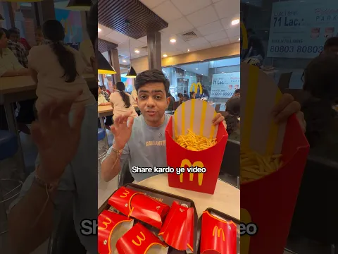 I made the most expensive McDonald’s fries!😋